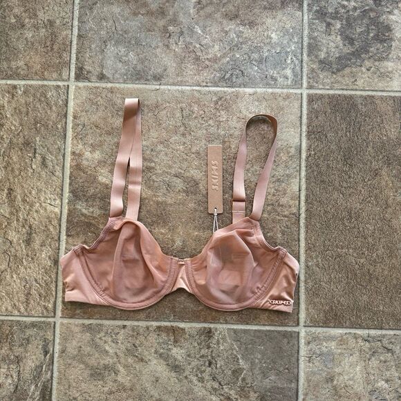 Skims No Show Unlined Demi Bra Ochre Size 32B - Picture 3 of 10